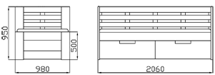 Schema postele Kamila kombi 90x200 cm